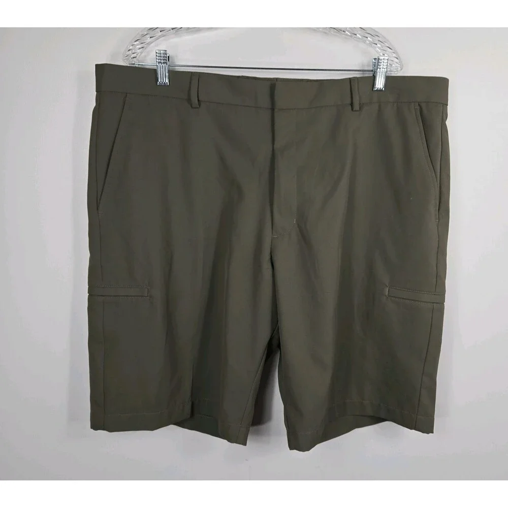 Walter Hagen Men's Size‎ 42 Flat Front Green Cargo Shorts Golf Clubhouse NWT